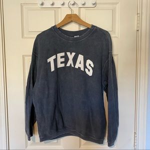 Navy Texas sweatshirt